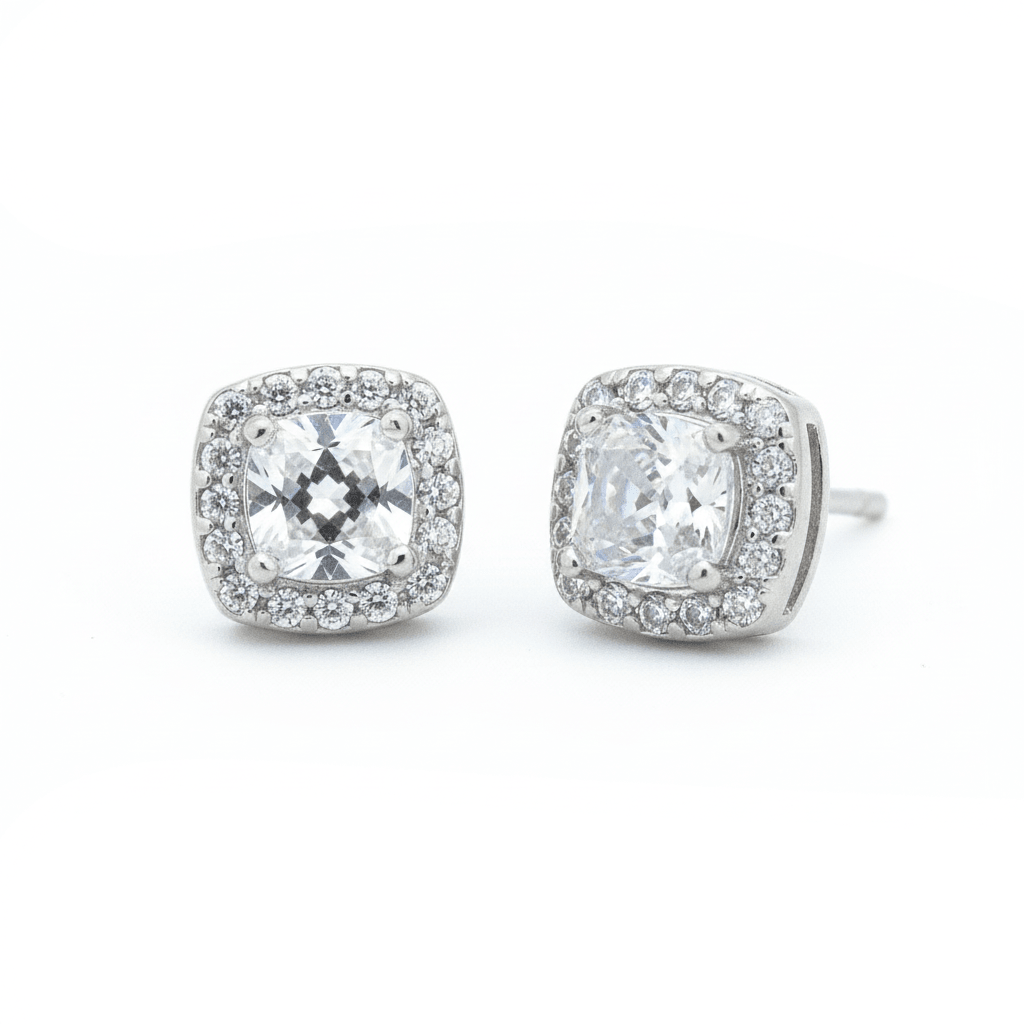 Diamond Square Studs - Upakarnaproduct_type