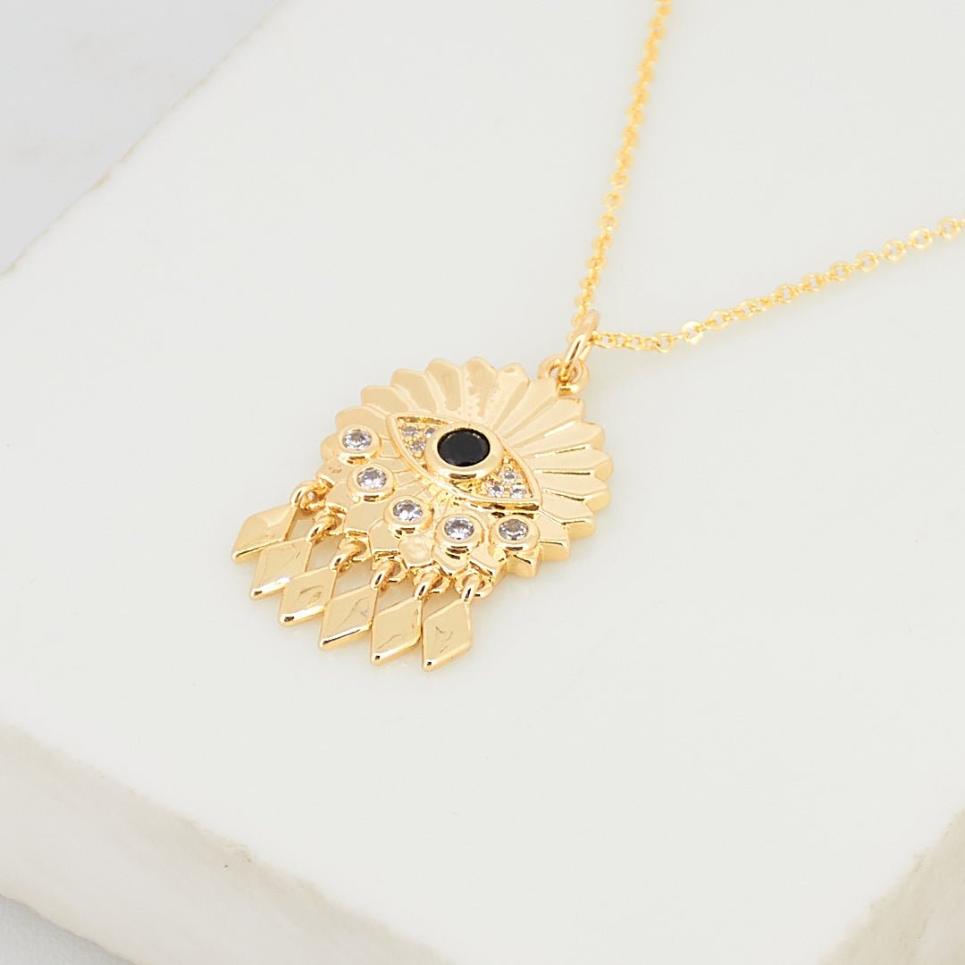 Dreamcatcher Evil Eye Necklace - Upakarnaproduct_type