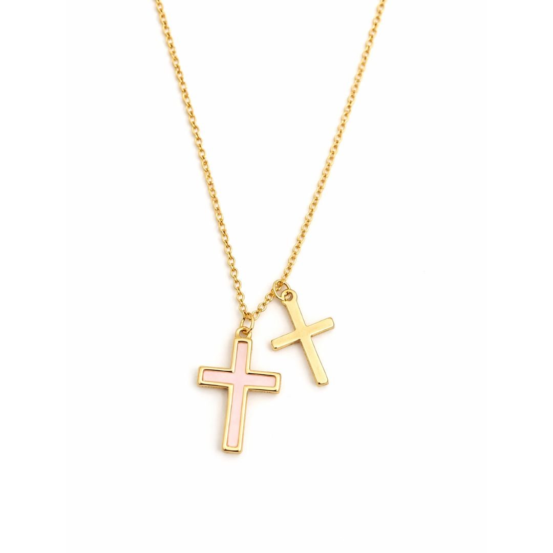 Dual Cross Harmony Necklace - Upakarnaproduct_type