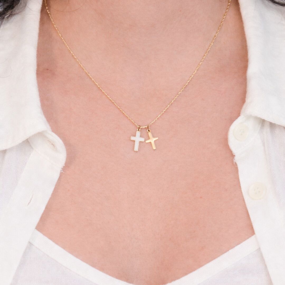 Dual Cross Harmony Necklace - Upakarnaproduct_type
