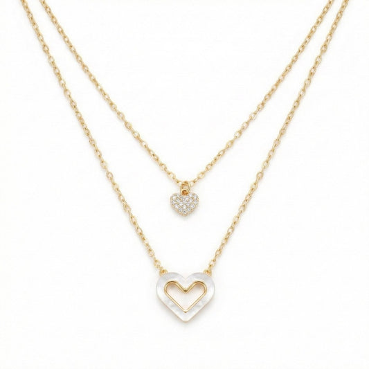 Elite Heart Layered Necklace
