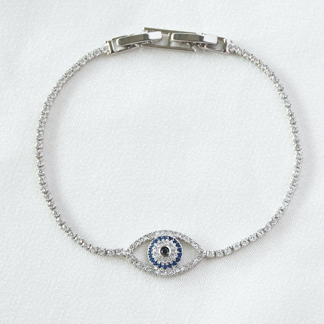 Evil Eye Diamond Tennis Bracelet - Upakarnaproduct_type