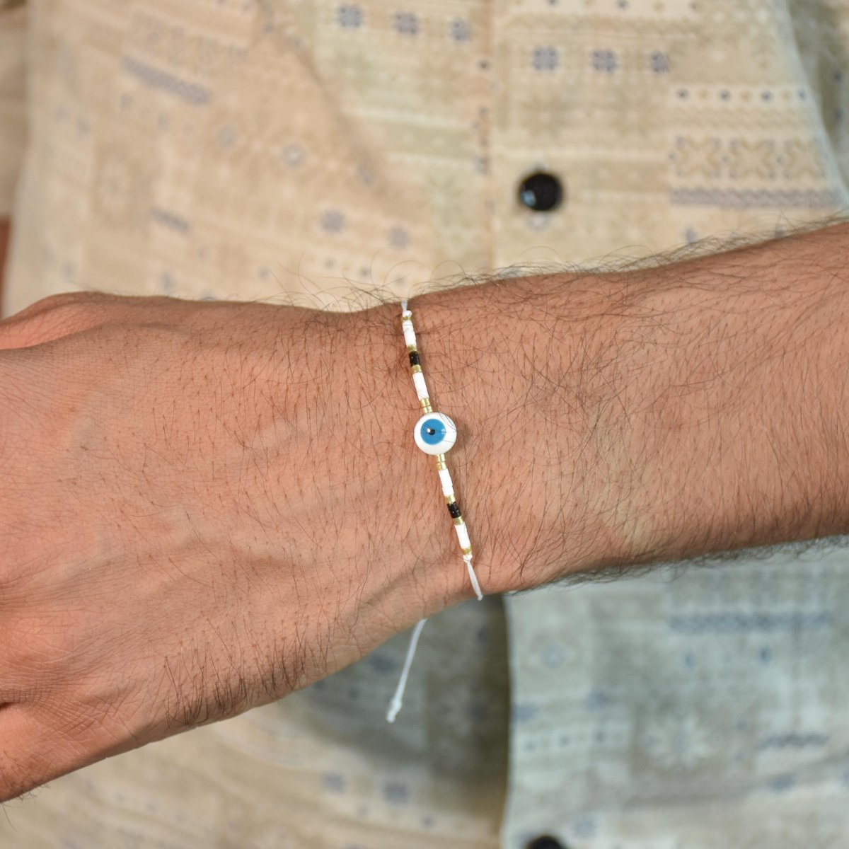 Evil Eye Rakhi Bracelets Set of 6 - Upakarnaproduct_type