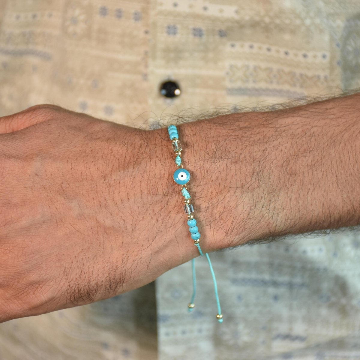 Evil Eye Rakhi Bracelets Set of 6 - Upakarnaproduct_type