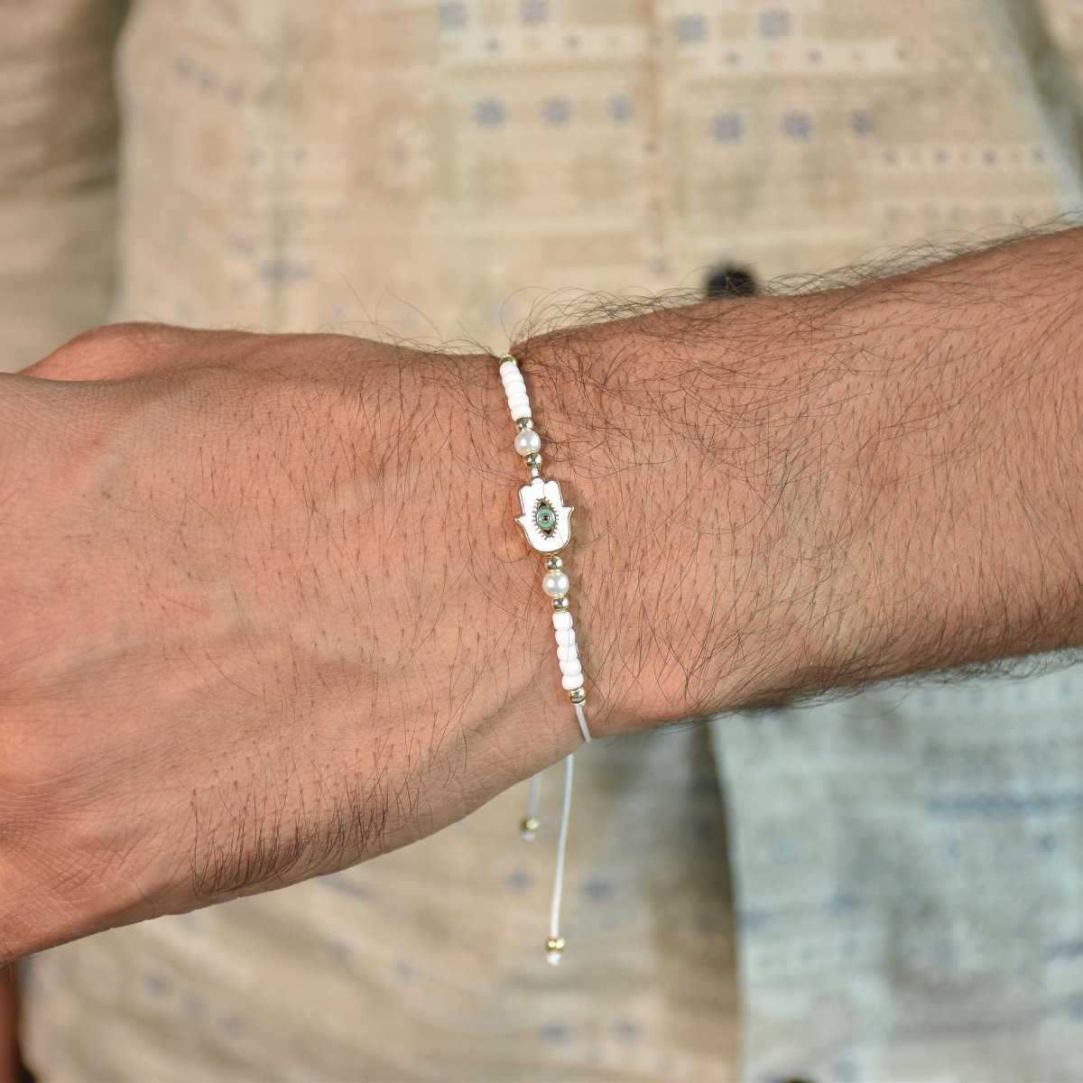 Evil Eye Rakhi Bracelets Set of 6 - Upakarnaproduct_type