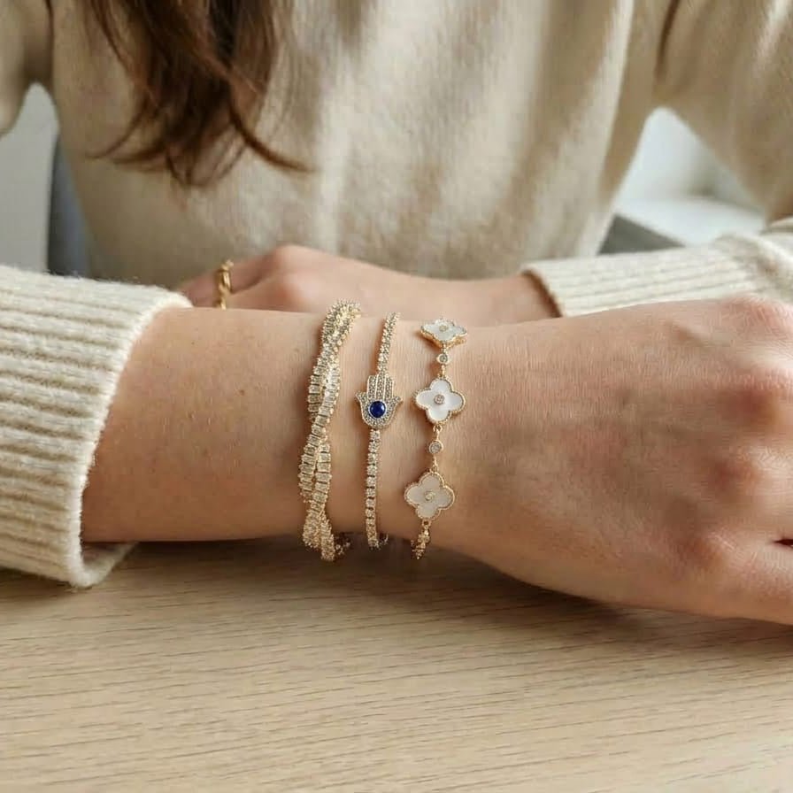 Floral Grace Bracelet Stack - Upakarnaproduct_type