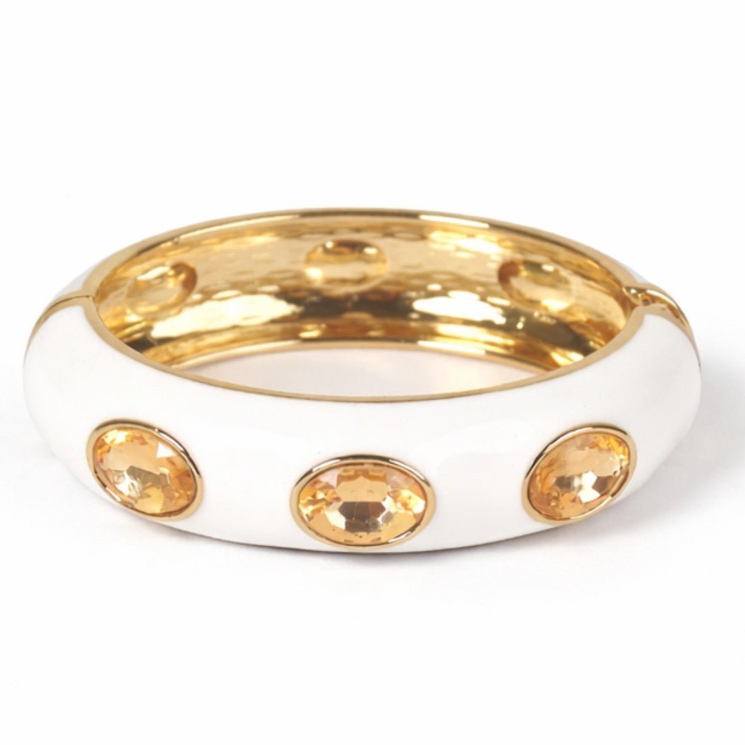 Gilded Crystal Loop Bangle - Upakarnaproduct_type