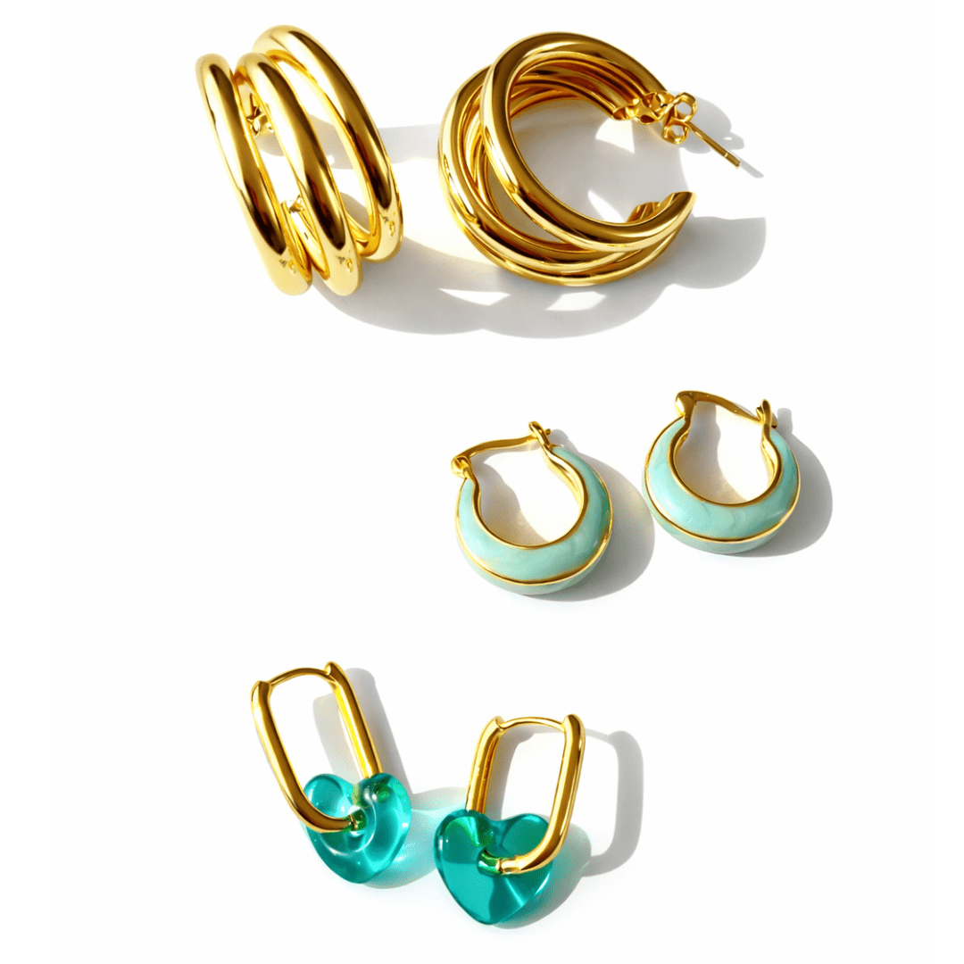 Glistening Earring Stack - Upakarnaproduct_type