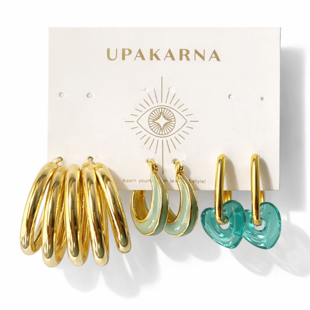 Glistening Earring Stack - Upakarnaproduct_type
