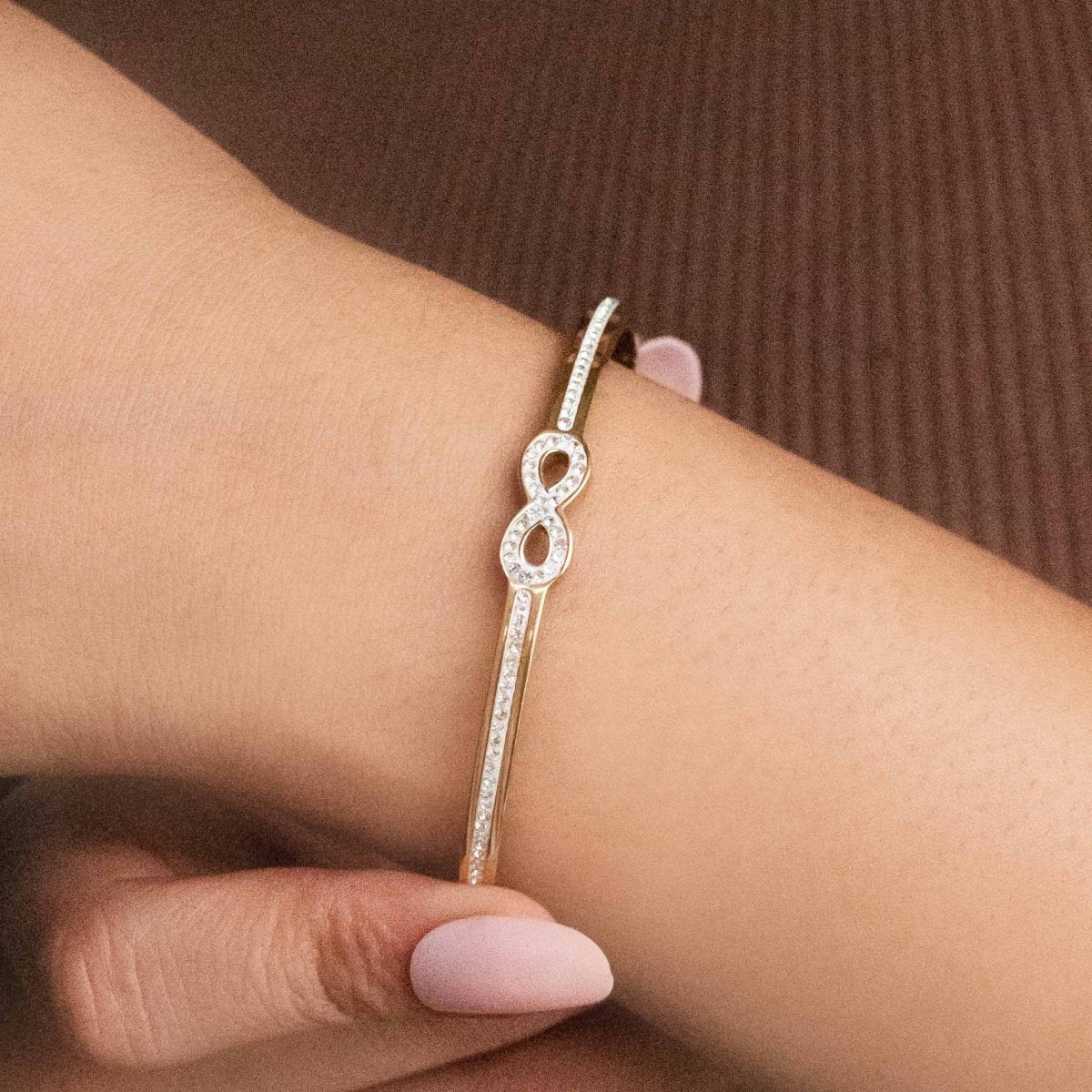 Golden Infinity Bangle Stack - Upakarnaproduct_type