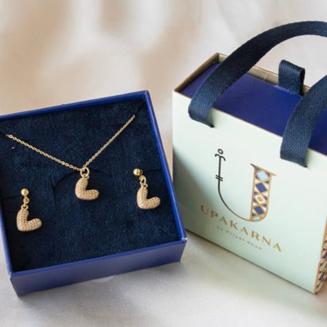 Heart Necklace Set + Gift Box - Upakarnaproduct_type