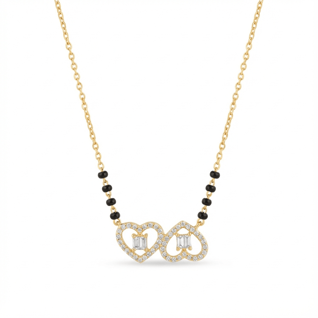 Hearts Entwined Mangalsutra Necklace - Upakarnaproduct_type