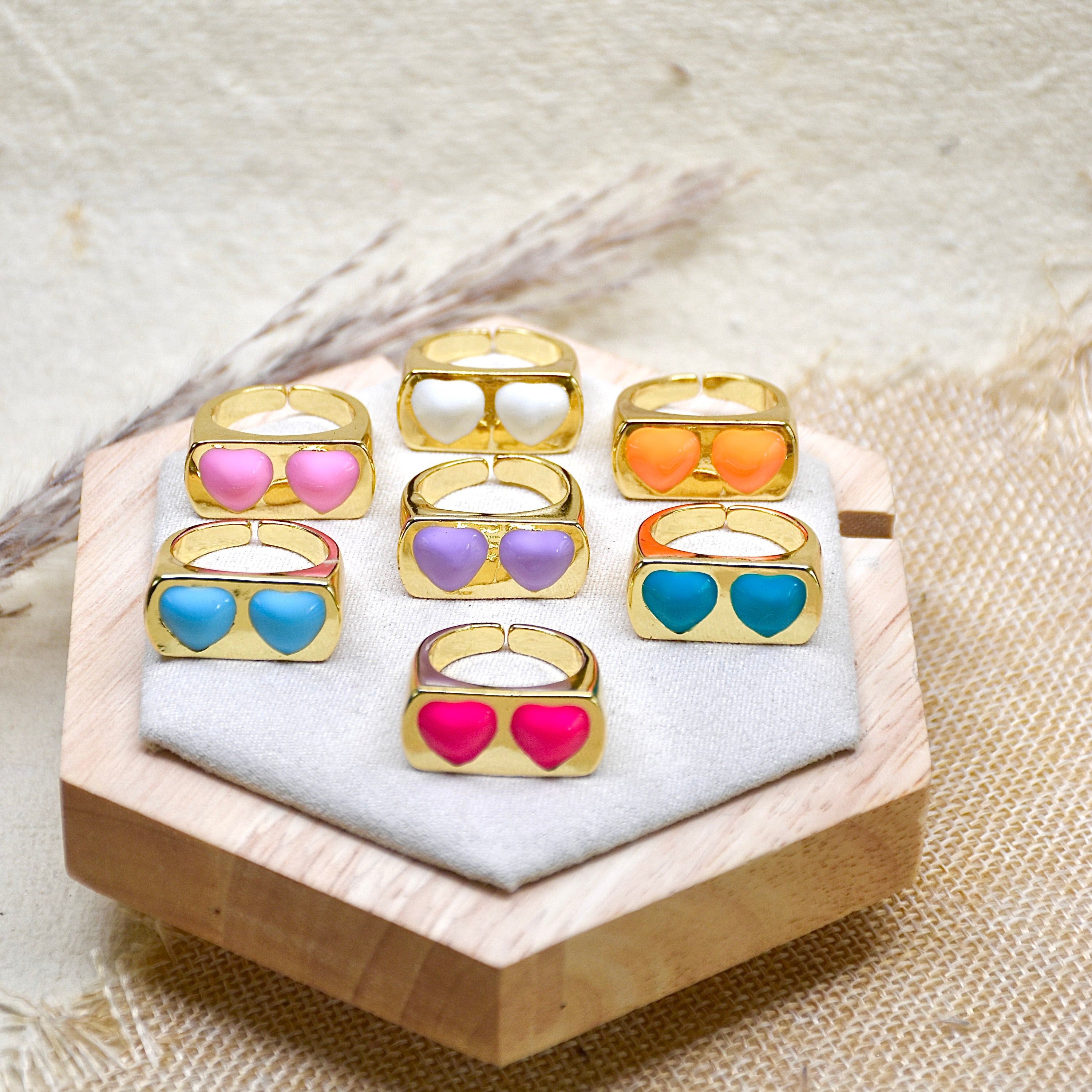 Lovey-Dovey Duo Pastel Ring