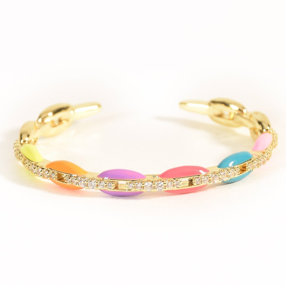 Interlinked Rhinestone Bangle - Upakarnaproduct_type
