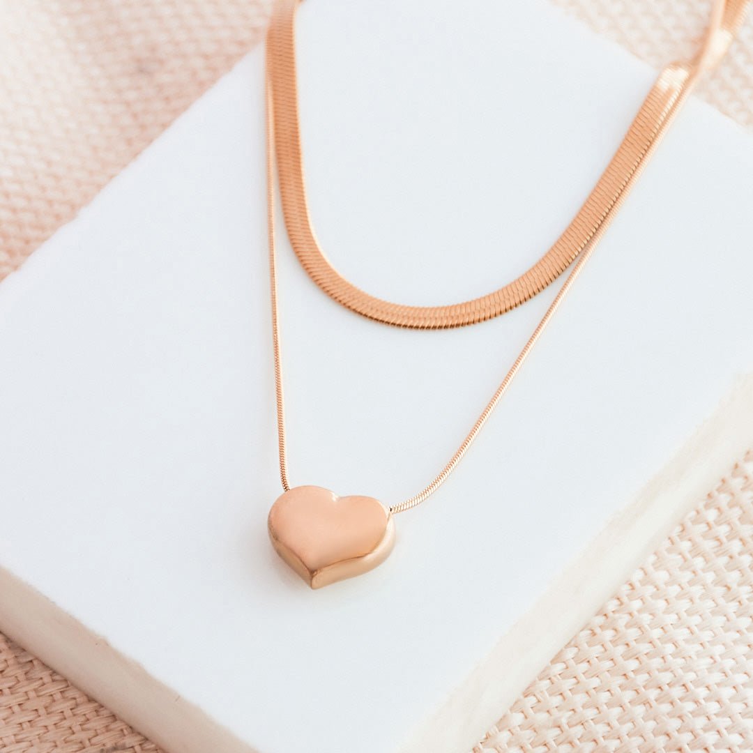 Layer Heart Snake Chain - Upakarnaproduct_type