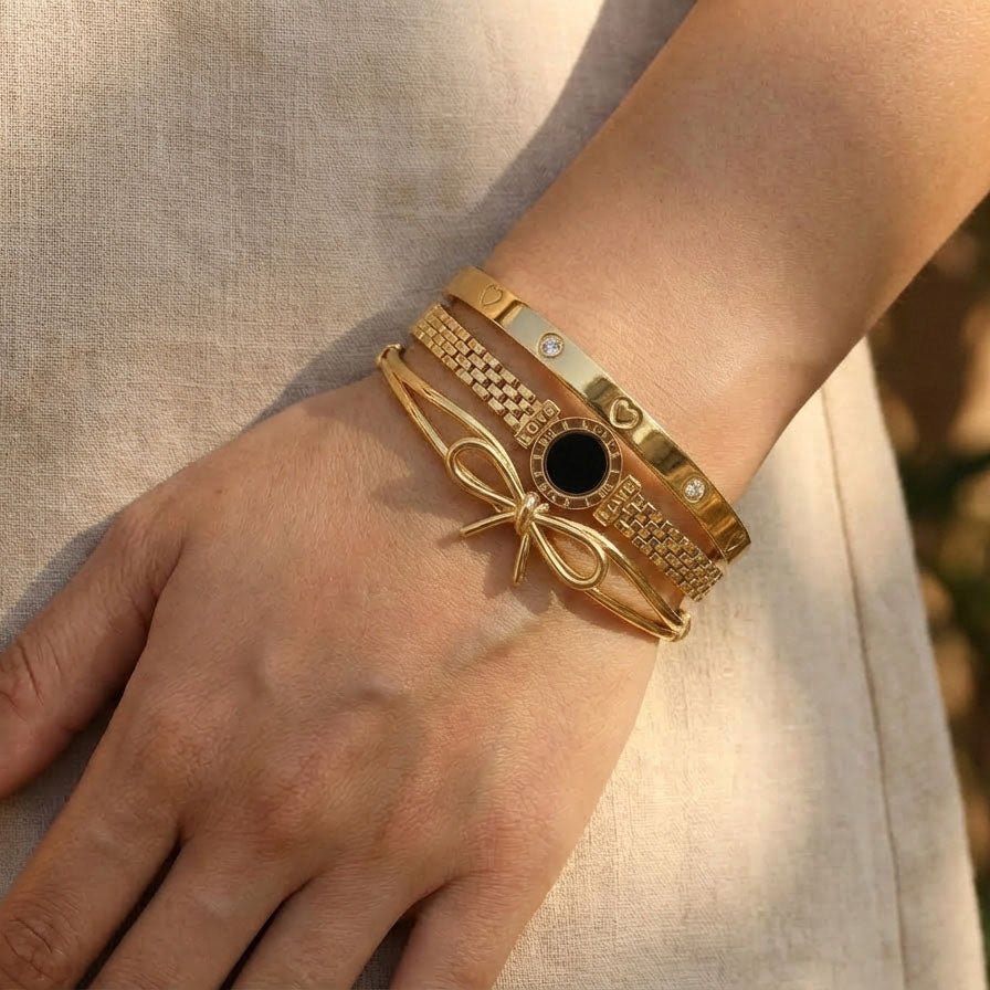 Love Knot Bangle Stack - Upakarnaproduct_type