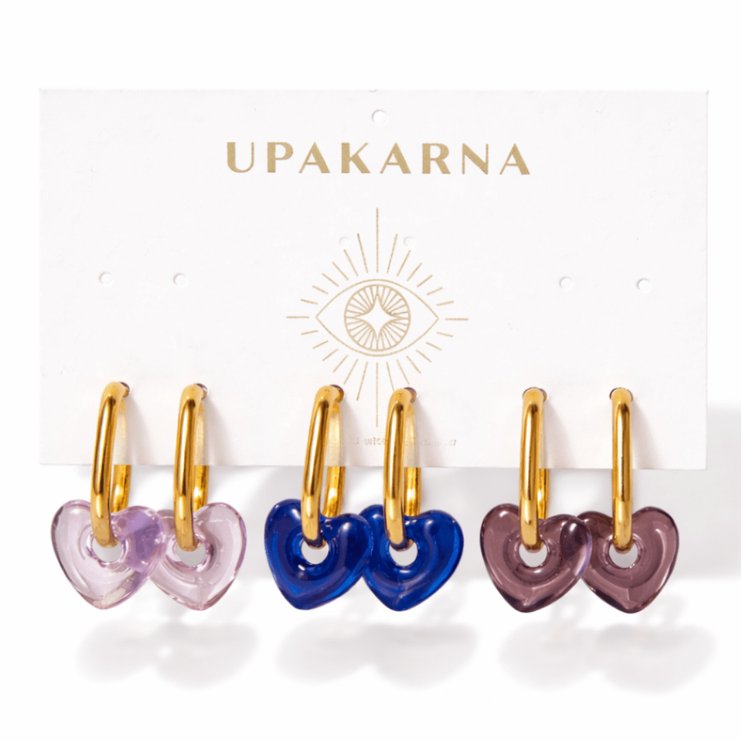 Mini Heart Hoop Earring Stack - Upakarnaproduct_type