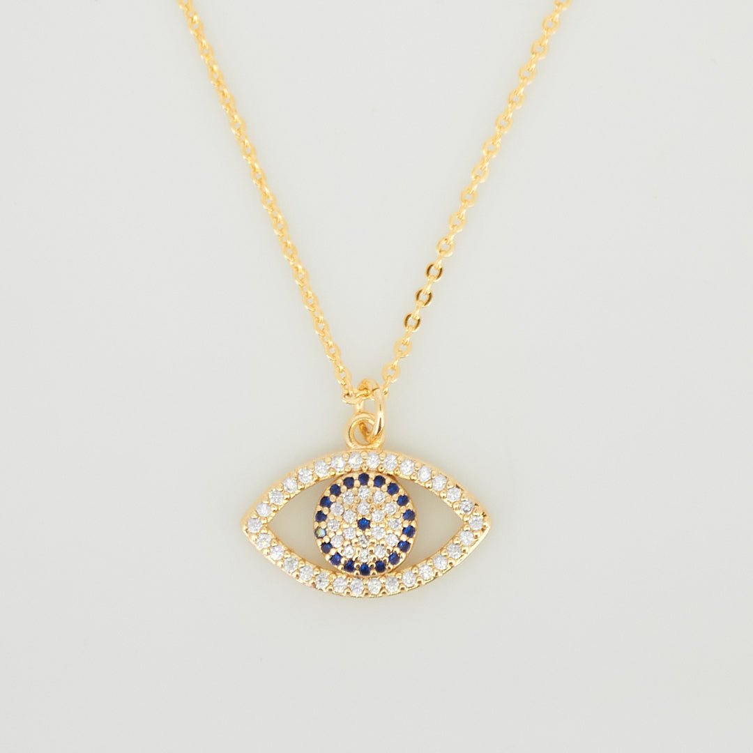 Minimalist Evil Eye Necklace - Upakarnaproduct_type