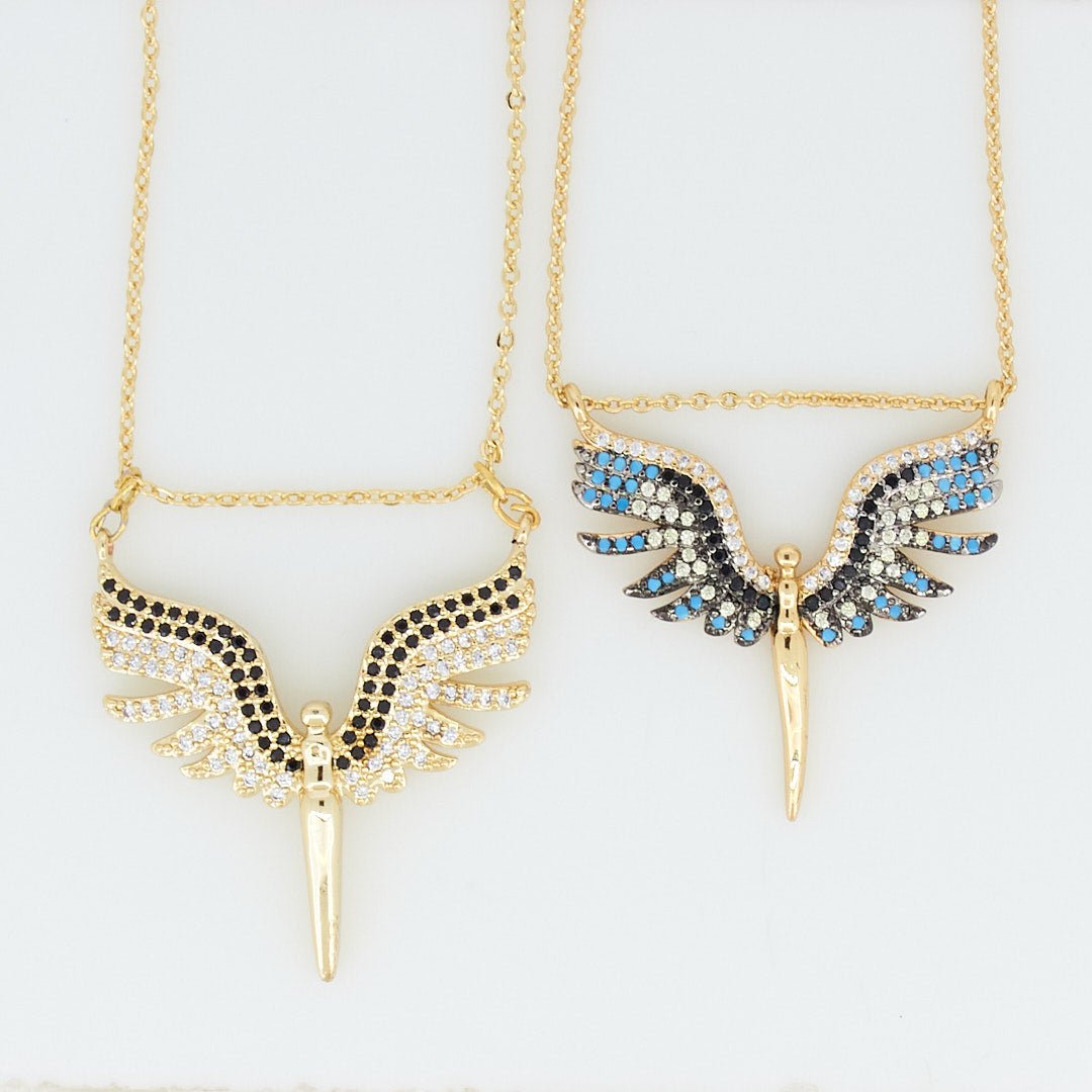 Multi Angel Wings Necklace - Upakarnaproduct_type