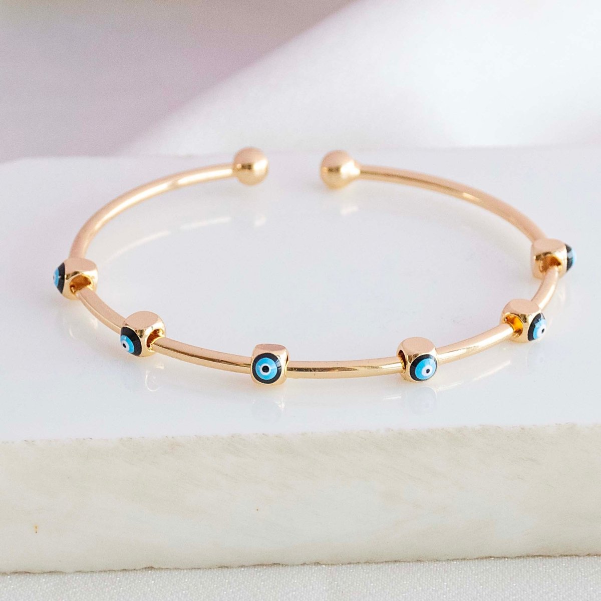 Multi Evil Eye Cuff Bangle - Upakarnaproduct_type