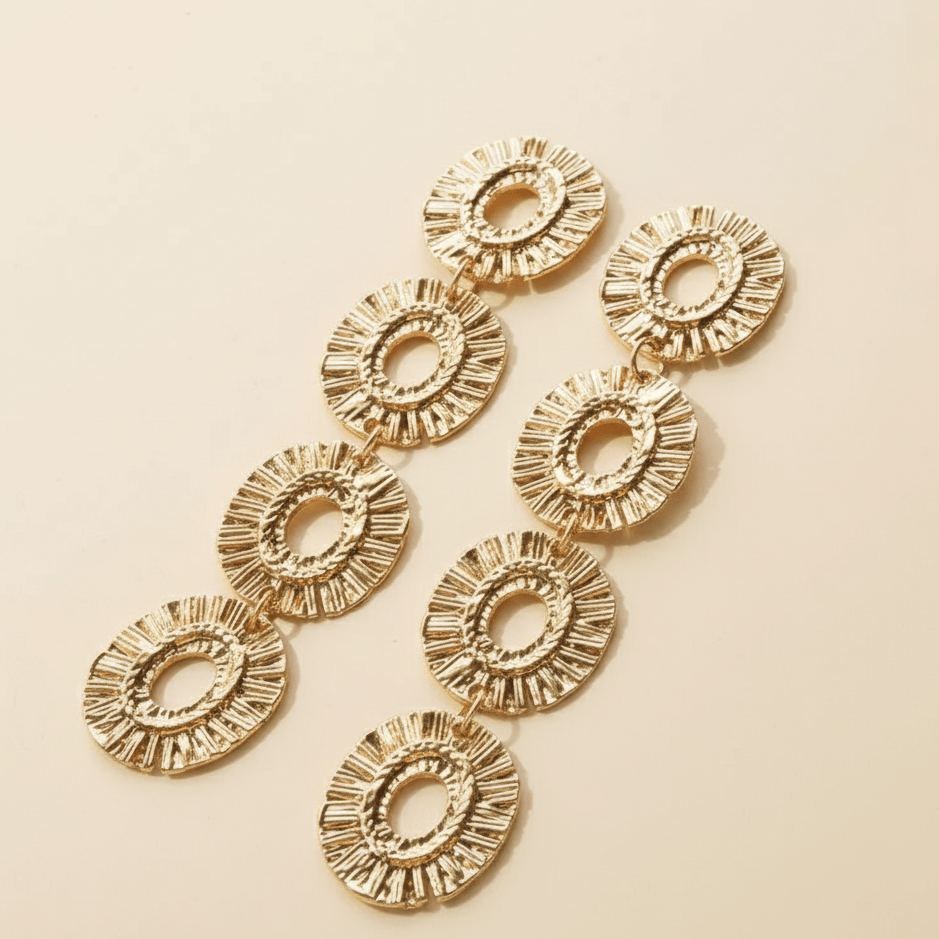 Multi - Oval Statement Earrings - Upakarnaproduct_type