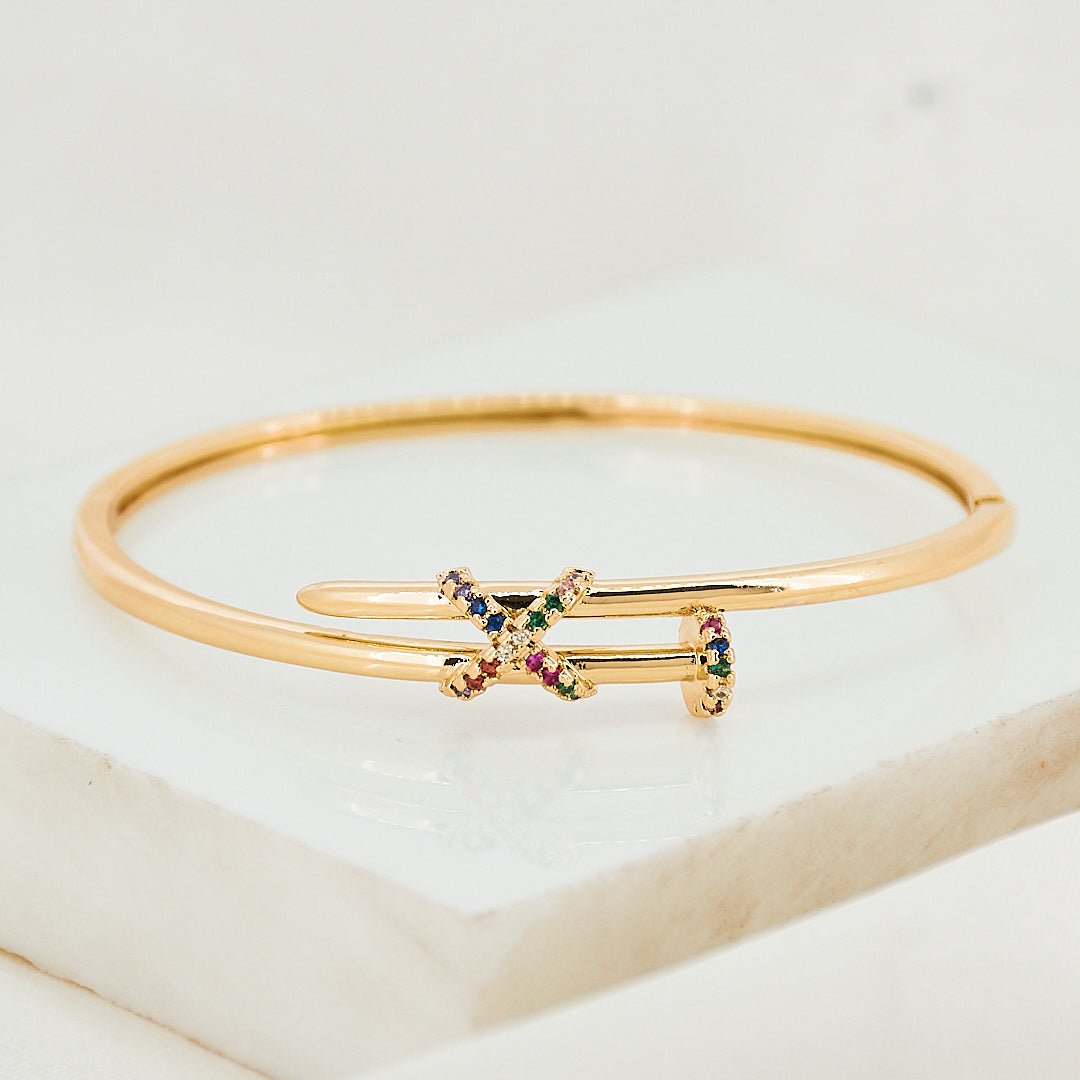 Multicolored Nail Bangle - Upakarnaproduct_type