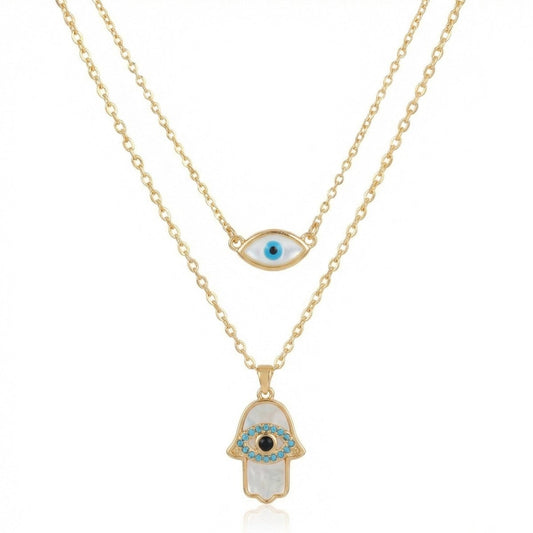 Mystic Evil Eye Layered Necklace