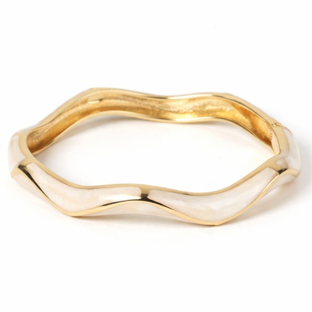 Pastel Enamel Wave Bangle - Upakarnaproduct_type