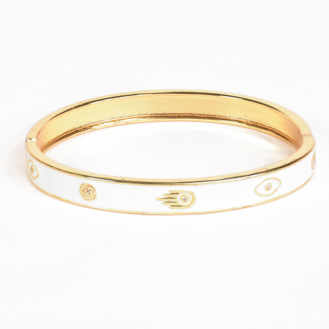 Pastel Hamsa Evil Eye Bangle - Upakarnaproduct_type