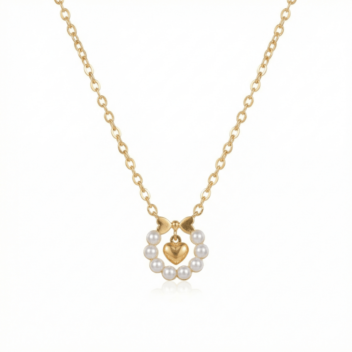Pearl Bow Necklace - Upakarnaproduct_type