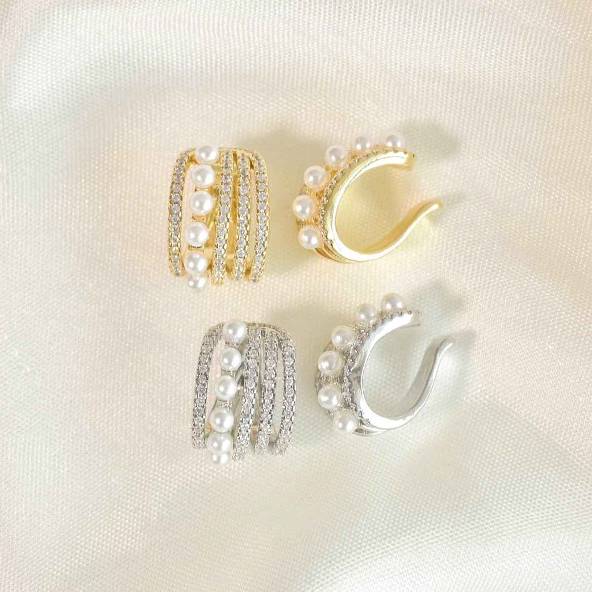 Pearl Embrace Ear Cuffs - Upakarnaproduct_type