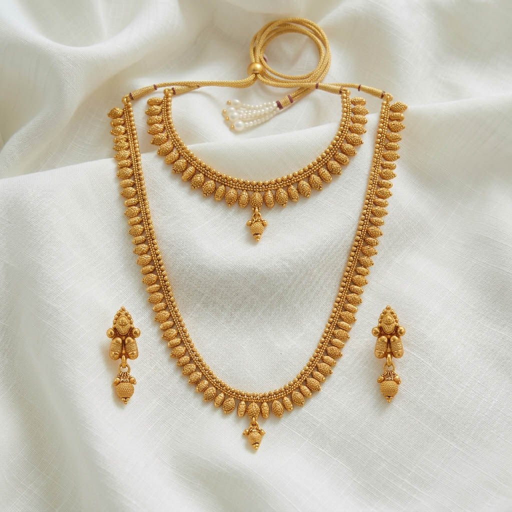 Regal Maharani Layered Necklace Set - Upakarnaproduct_type