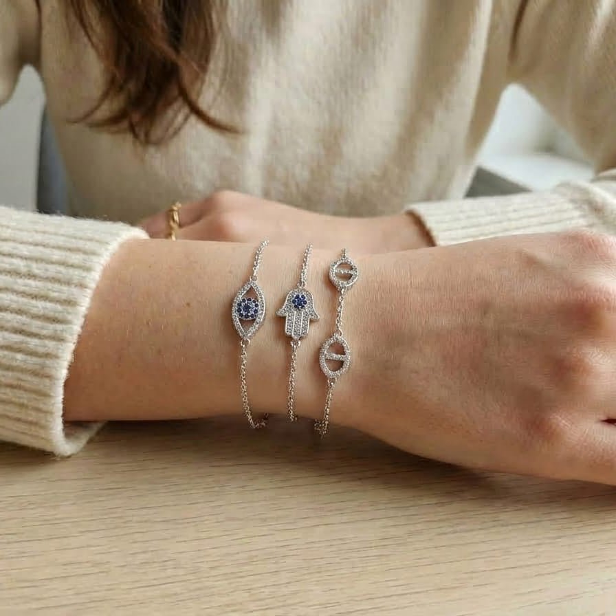 Sapphire Diamond Bracelet Stack - Upakarnaproduct_type