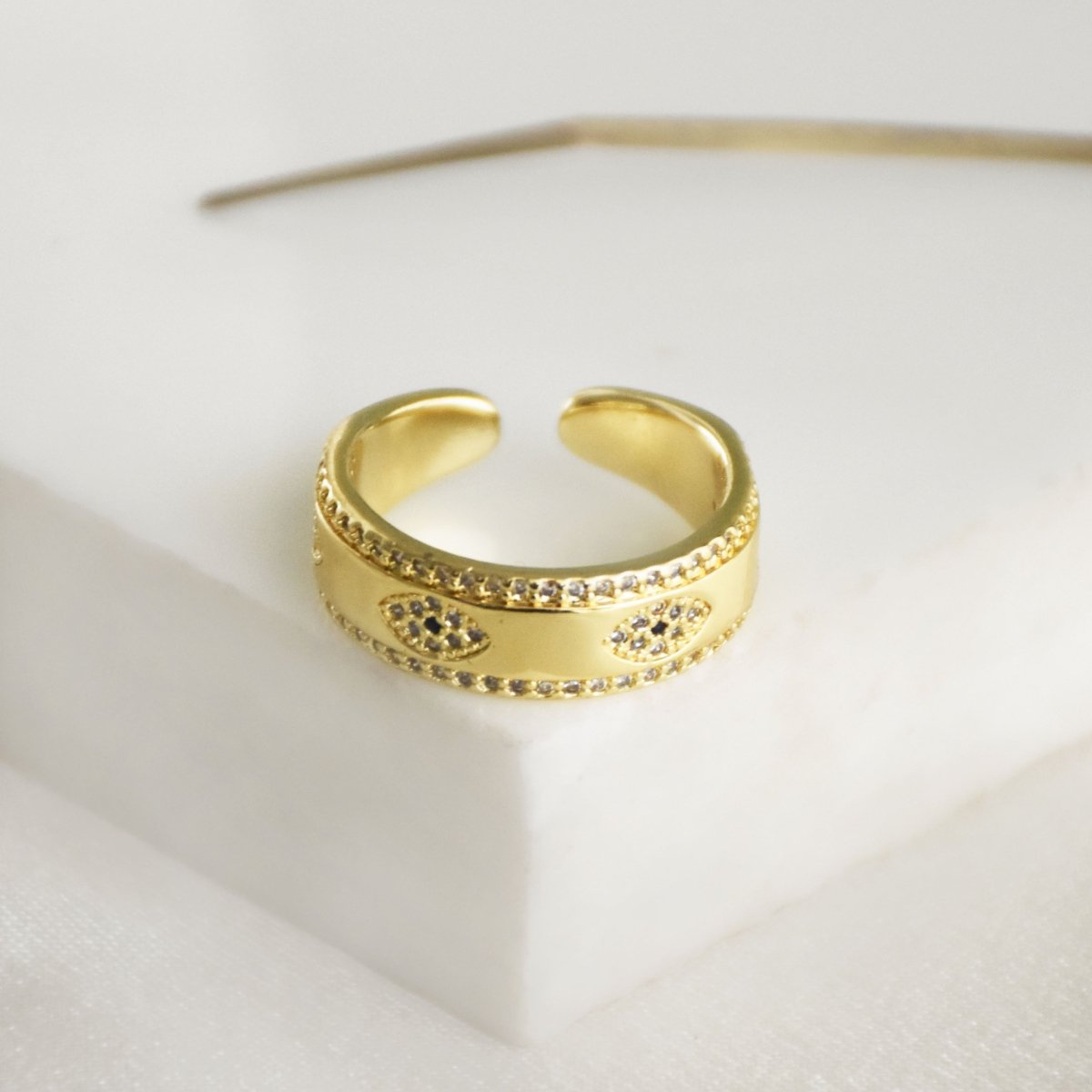 Sequence Evil Eye Band Ring - Upakarnaproduct_type
