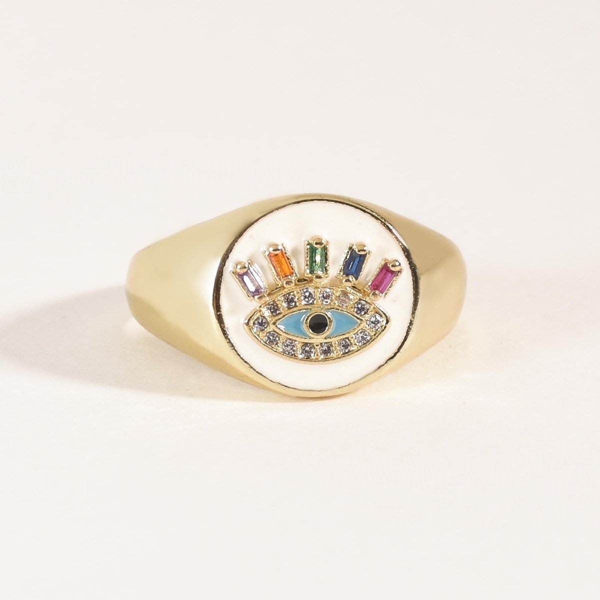 Snowy Multi - Colored Eye Lash Ring - Upakarnaproduct_type