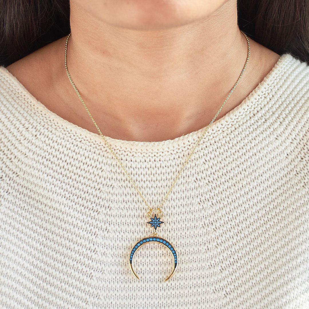 Star Horseshoe Necklace - Upakarnaproduct_type