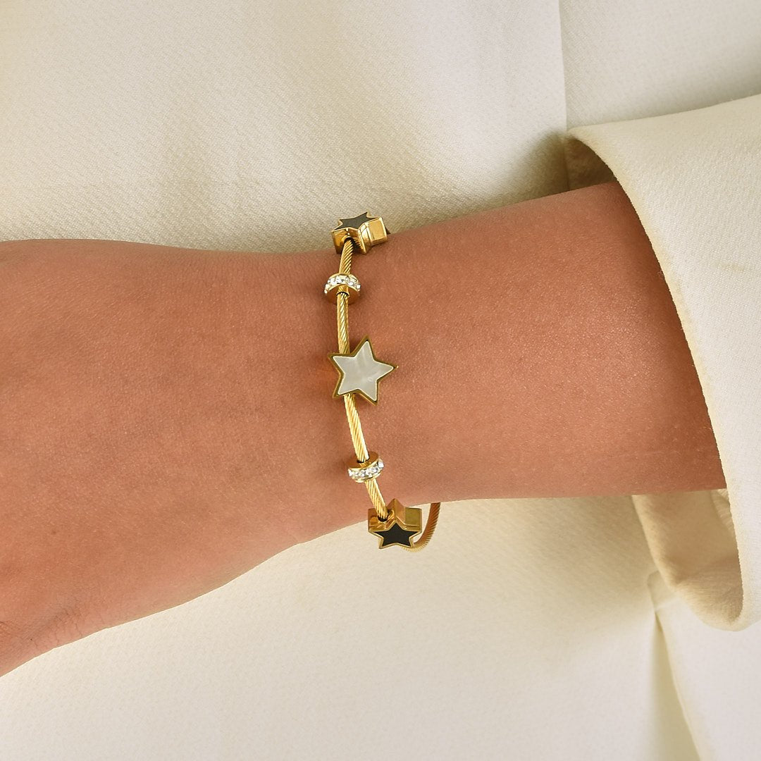 Starry Evil Eye Bangle Stack - Upakarnaproduct_type