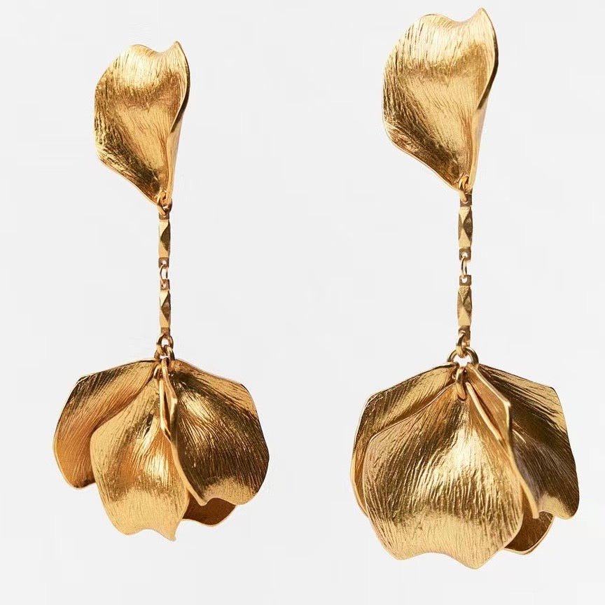 Statement Floral Drop Earrings - Upakarnaproduct_type