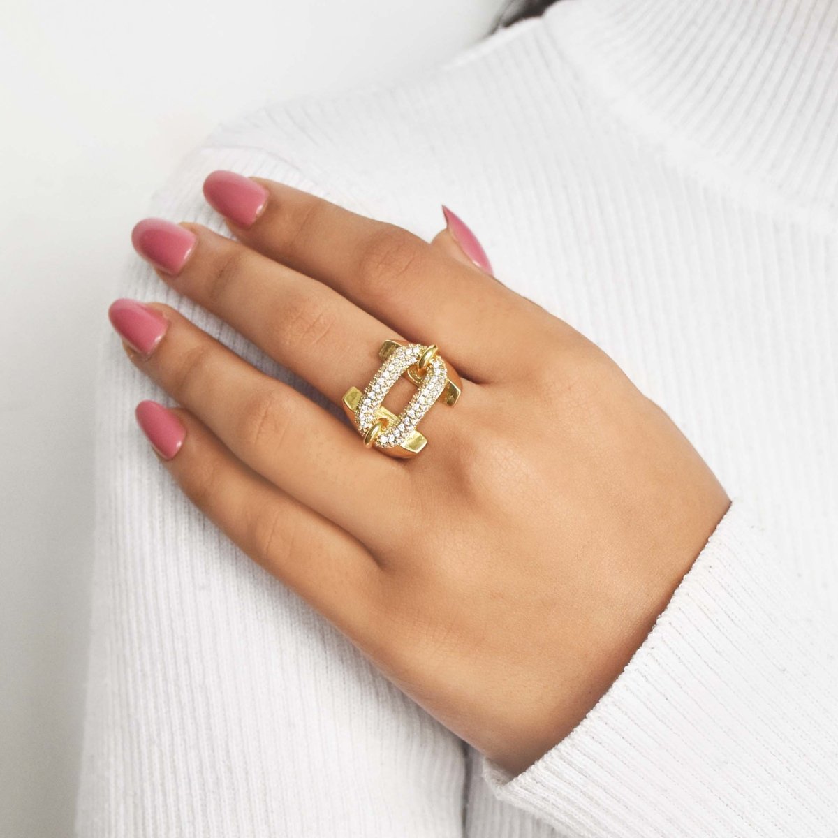 Studded Buckle Ring - Upakarnaproduct_type
