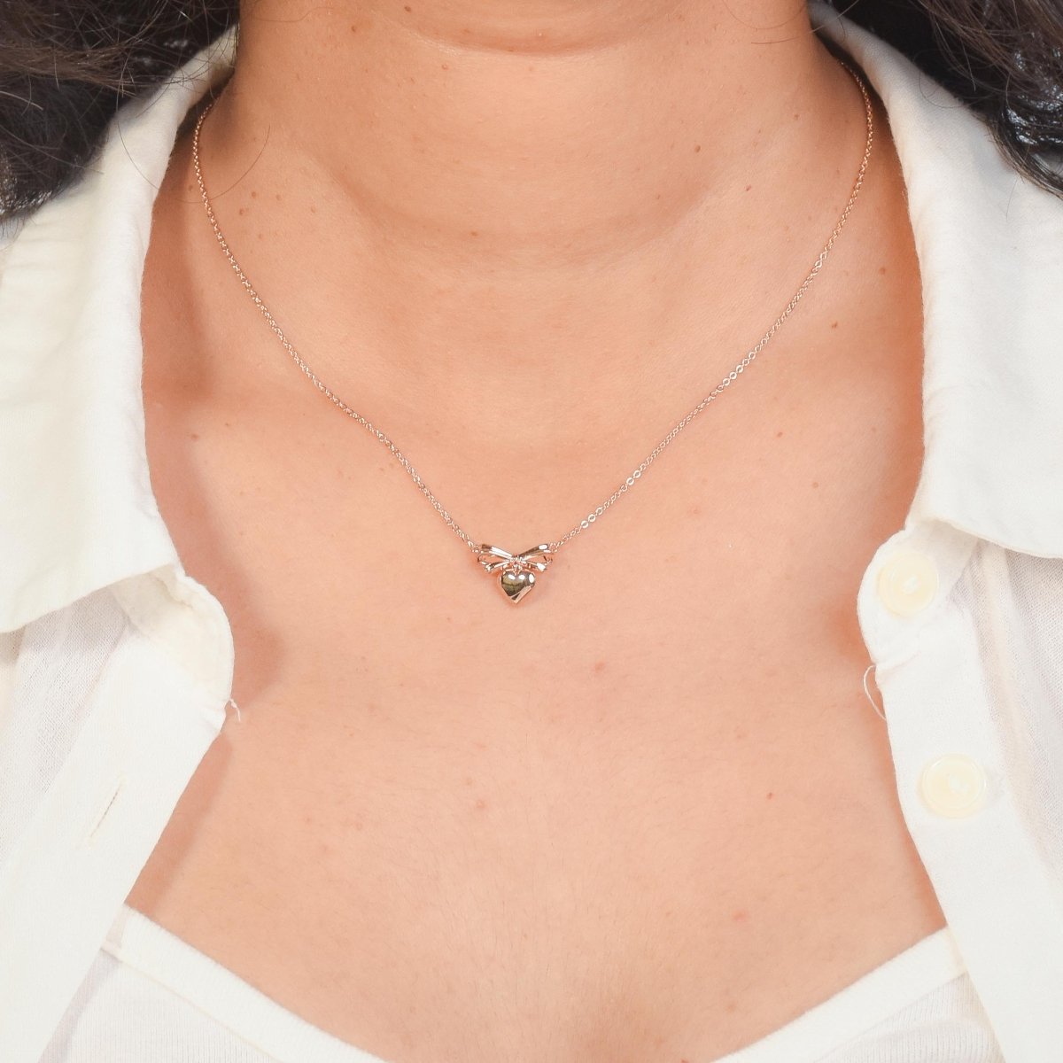Sweetheart Bow Necklace - Upakarnaproduct_type