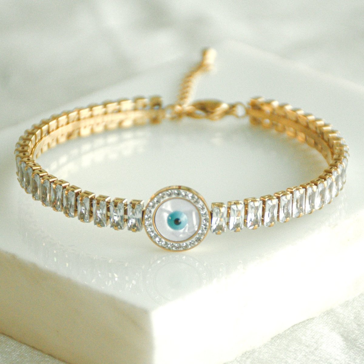 Tennis Evil Eye Bracelet - Upakarnaproduct_type