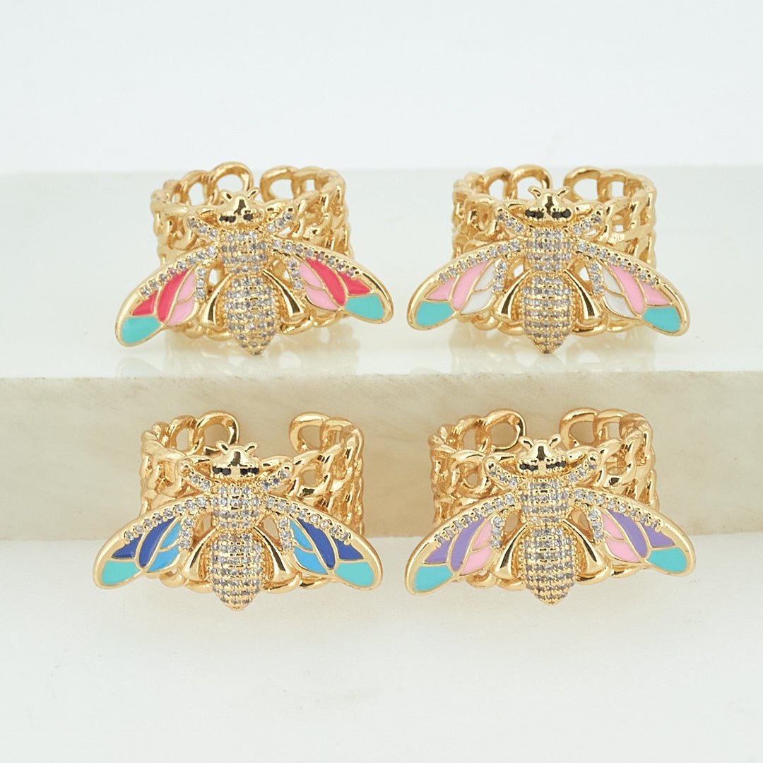Vibrant Bee Band Rings - Upakarnaproduct_type
