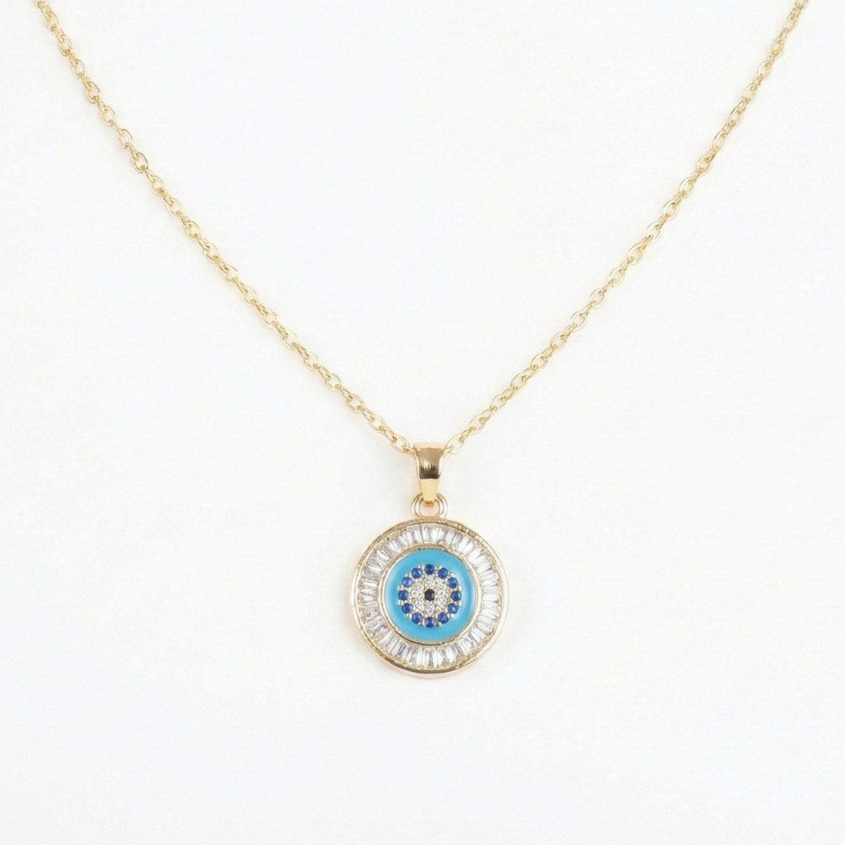 Water Evil Eye Necklace - Upakarnaproduct_type