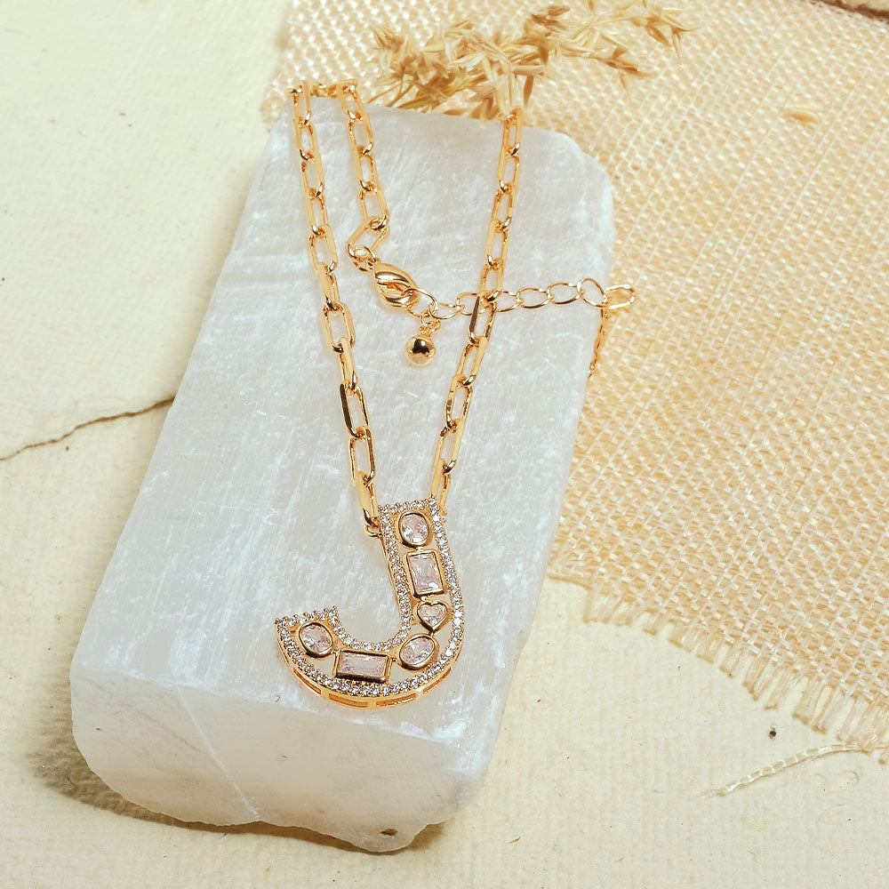 The Studded Initial Link Chain