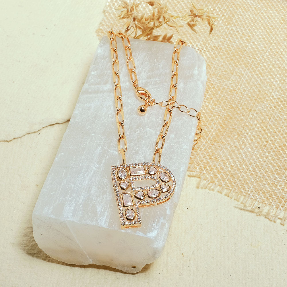 The Studded Initial Link Chain