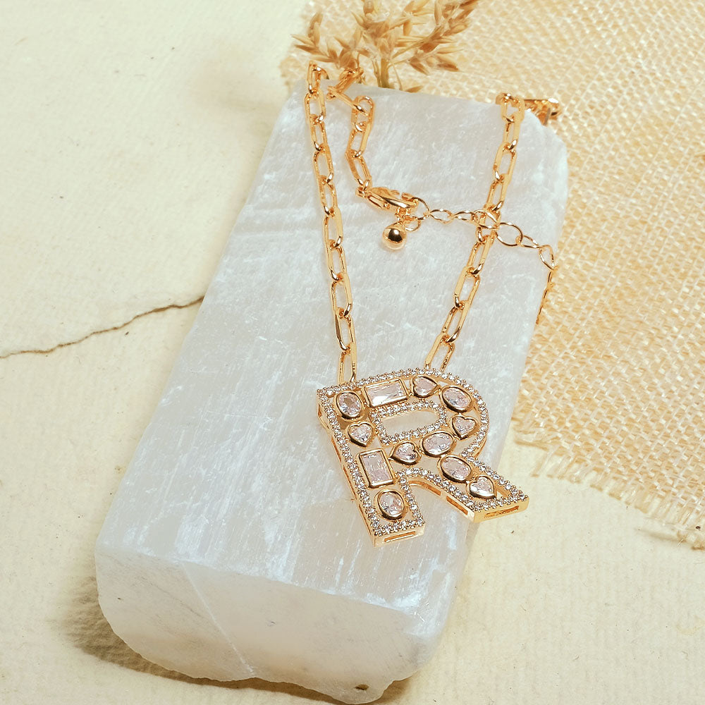 The Studded Initial Link Chain