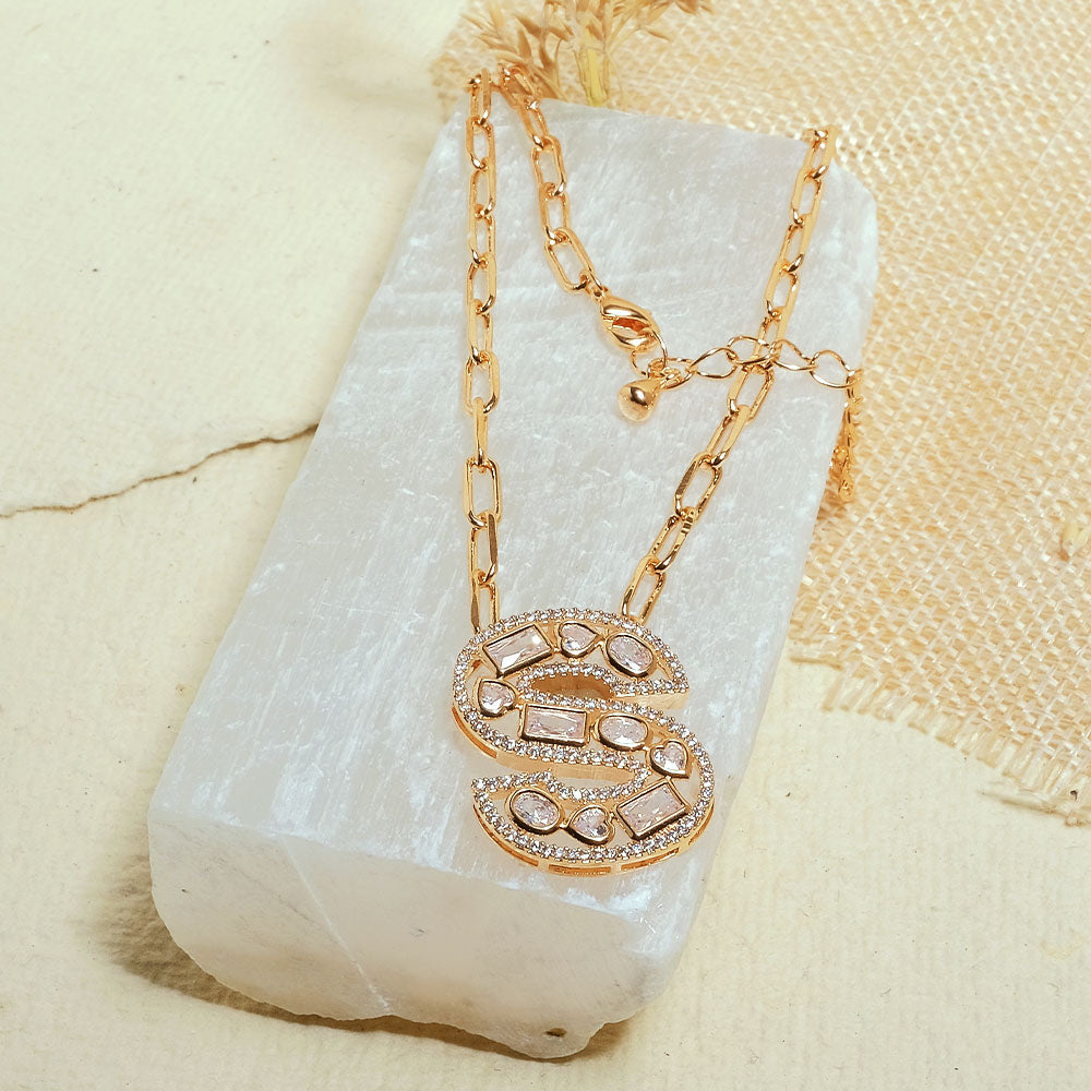 The Studded Initial Link Chain