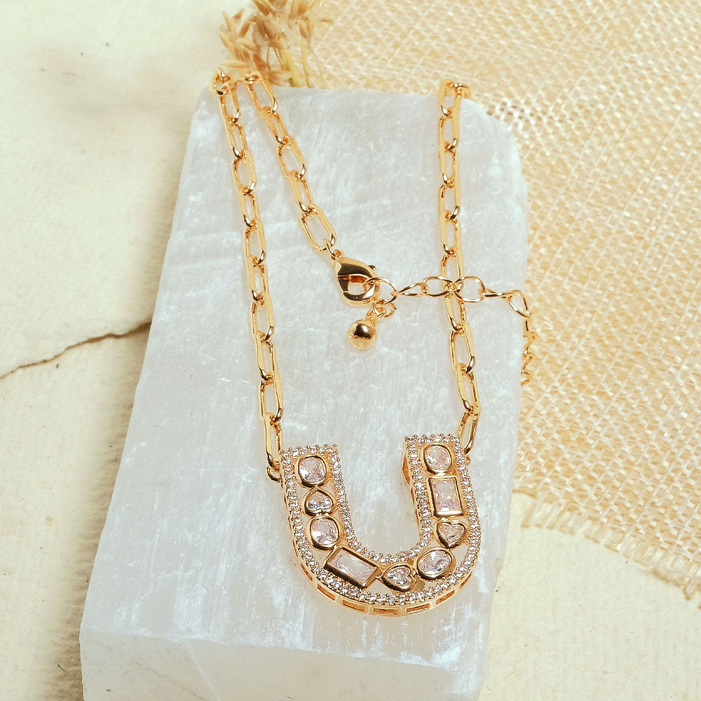 The Studded Initial Link Chain