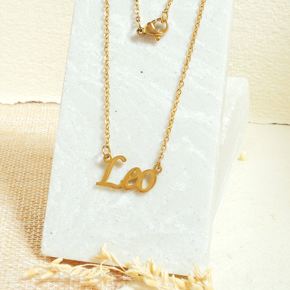Zodiac Name Necklaces