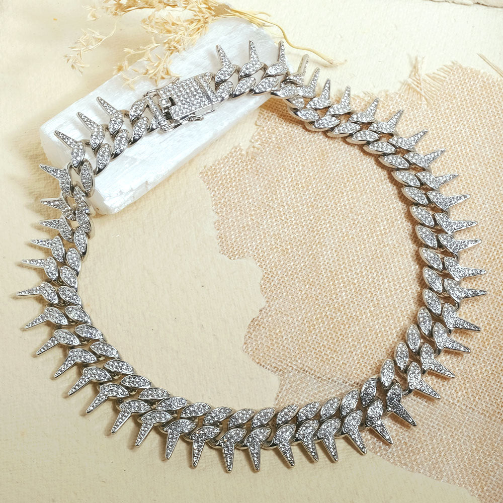 Iced Out Studded Men Chain